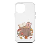 Custodia per iPhone 12 mini Book Lover Cozy Autumn Mushroom Reading Season Bookworm
