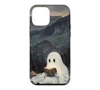 Custodia per iPhone 12 mini Bookish Ghost Reading Book Reader Mountain Scene