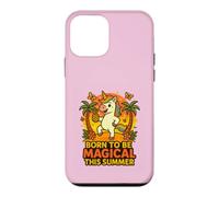 Custodia per iPhone 12 mini Born to Be Magical Summer Vibes Ananas Unicorno