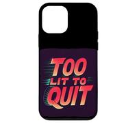 Custodia per iPhone 12 mini Bright Too lit to Quit Dichiarazione
