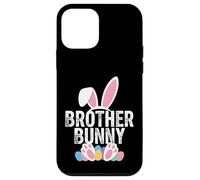 Custodia per iPhone 12 mini Brother Bunny Easter Matching Ragazzi Coniglio