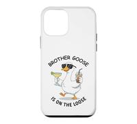Custodia per iPhone 12 mini Brother Goose Is On Loose Fun Summer Vibes Duck Design