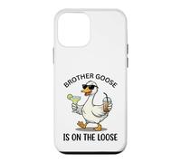 Custodia per iPhone 12 mini Brother Goose Is On Loose Fun Summer Vibes Duck Design