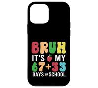 Custodia per iPhone 12 mini Bruh It's My 100 Days Of School 67 100th Days Studenti Bambini