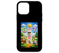 Custodia per iPhone 12 mini Building Bricks Easter Eggs Funny Rabbit Six Seven 67 Meme