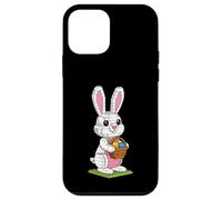 Custodia per iPhone 12 mini Buona Pasqua Block Building Brick Builder Easter Bunny Brick