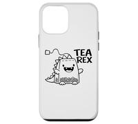 Custodia per iPhone 12 mini Bustine da tè divertenti con dinosauri T-Rex-Dino Tea