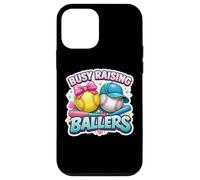 Custodia per iPhone 12 mini Busy Raising Ballers Softball Baseball Madre Mamma Bambini Mamma