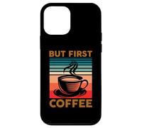Custodia per iPhone 12 mini But First Coffee Vintage Cafeine Coffee Lovers Baristas