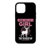 Custodia per iPhone 12 mini Caccio come una ragazza Prova a tenere il passo Girl Funny Rustic Hunting