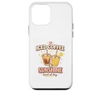 Custodia per iPhone 12 mini Caffè freddo e sole Tipo di giorno Caffè per clima caldo