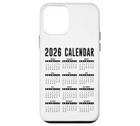 Custodia per iPhone 12 mini Calendario 2026, maglia da uomo, donna, bambino, calendario 26