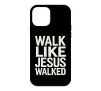 Custodia per iPhone 12 mini Cammina come Gesù camminava fede devoto religioso cristiano