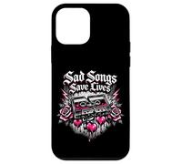 Custodia per iPhone 12 mini Canzoni tristi salvano vite Emo Design