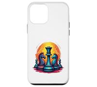 Custodia per iPhone 12 mini Capolavoro degli scacchi al tramonto - Re e cavalieri degli scacchi audaci