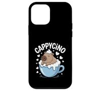 Custodia per iPhone 12 mini Cappycino Carino Capybara Coffee Pun Lovers