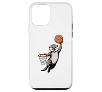 Custodia per iPhone 12 mini Capybara Playing Sports Wild Animal Rodents Basketball