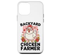 Custodia per iPhone 12 mini Carino Backyard Pollo Farmer Bow Farm Animal