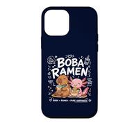 Custodia per iPhone 12 mini Carino Capybara Axolotl Divertente Ramen Boba Bubble Milk Tea Anime