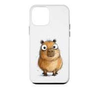 Custodia per iPhone 12 mini Carino Capybara Disegnato A Mano Schizzo Disegno Doodle