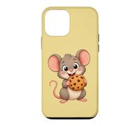 Custodia per iPhone 12 mini Carino Cartoon Mouse con Biscotto Dolce Snack