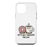 Custodia per iPhone 12 mini Carino Ciambella Caffè Let's Get Through Daily Grind