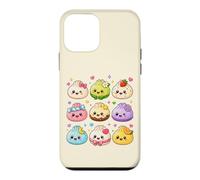 Custodia per iPhone 12 mini Carino Kawaii Gnocco Pastello Anime Asiatico Amante del Cibo