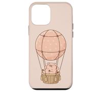 Custodia per iPhone 12 mini Carino maiale volante in mongolfiera stella
