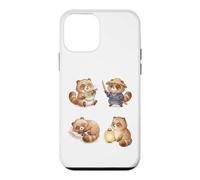 Custodia per iPhone 12 mini Carino Tanuki Raccoon Cane Giapponese Chibi Animale