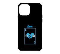 Custodia per iPhone 12 mini Carta d'amore perso di colore blu Grafica blu