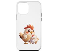 Custodia per iPhone 12 mini Cartone animato carino mamma gallina e pulcino