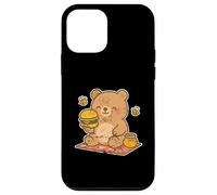 Custodia per iPhone 12 mini Cartone animato Happy Bear Picnic Burger