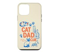 Custodia per iPhone 12 mini Cat Dad Club Funny Cat Lover Father's Day