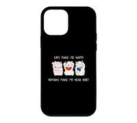 Custodia per iPhone 12 mini Cats Make Me Happy Humans Make My Head Hurt for Cat Lovers