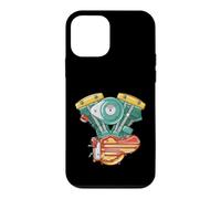 Custodia per iPhone 12 mini Cavaliere meccanico del motociclo V-Twin del motore della testa di pala