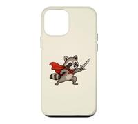 Custodia per iPhone 12 mini Cavaliere procione carino con spada e mantello Fantasy Adventure