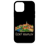 Custodia per iPhone 12 mini Cesky Krumlov Repubblica Ceca Viaggio Souvenir City Landmark Gift