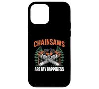 Custodia per iPhone 12 mini Chainsaws Are My Happiness - Funny Father's Day Woodworker