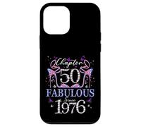 Custodia per iPhone 12 mini Chapter 50 Fabulous Since 1976 50th Birthday Women Girls