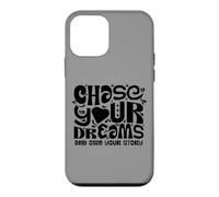 Custodia per iPhone 12 mini Chase Your Dreams, white/black