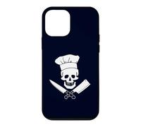 Custodia per iPhone 12 mini Chef Skull Funny Kitchen Pirate Cuoco culinario
