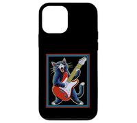 Custodia per iPhone 12 mini Chitarra Gatto Musica Chitarrista Gattino