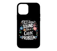 Custodia per iPhone 12 mini Chloe Personalized Cute Flower Girls Chloe Name