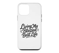 Custodia per iPhone 12 mini Christian Positive Inspiration Living My Blessed Best Life