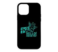 Custodia per iPhone 12 mini Ciao Come stai? Giraffa esotico Animale