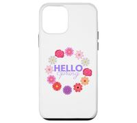 Custodia per iPhone 12 mini Ciao Primavera Sole Sole Fiore Donna Pasqua Festa della Mamma