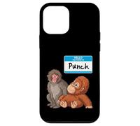 Custodia per iPhone 12 mini Ciao Punch il Giappone Scimmia Con Peluche Amico Animale