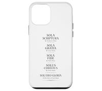 Custodia per iPhone 12 mini Cinque Solas Riforma Riforma Teologia Scrittura Bibbia Dio