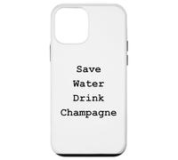 Custodia per iPhone 12 mini Citation Champagne Humour save water drink Champagne