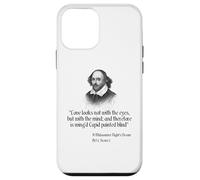 Custodia per iPhone 12 mini Citazione di Shakespeare - L'amore non sembra con gli occhi